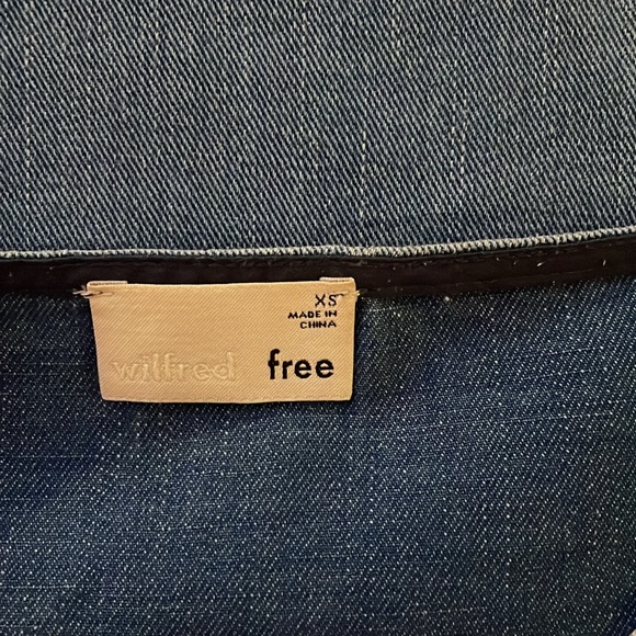 Wilfred Free Denim Minidress. Size XS. - Picture 3 of 3
